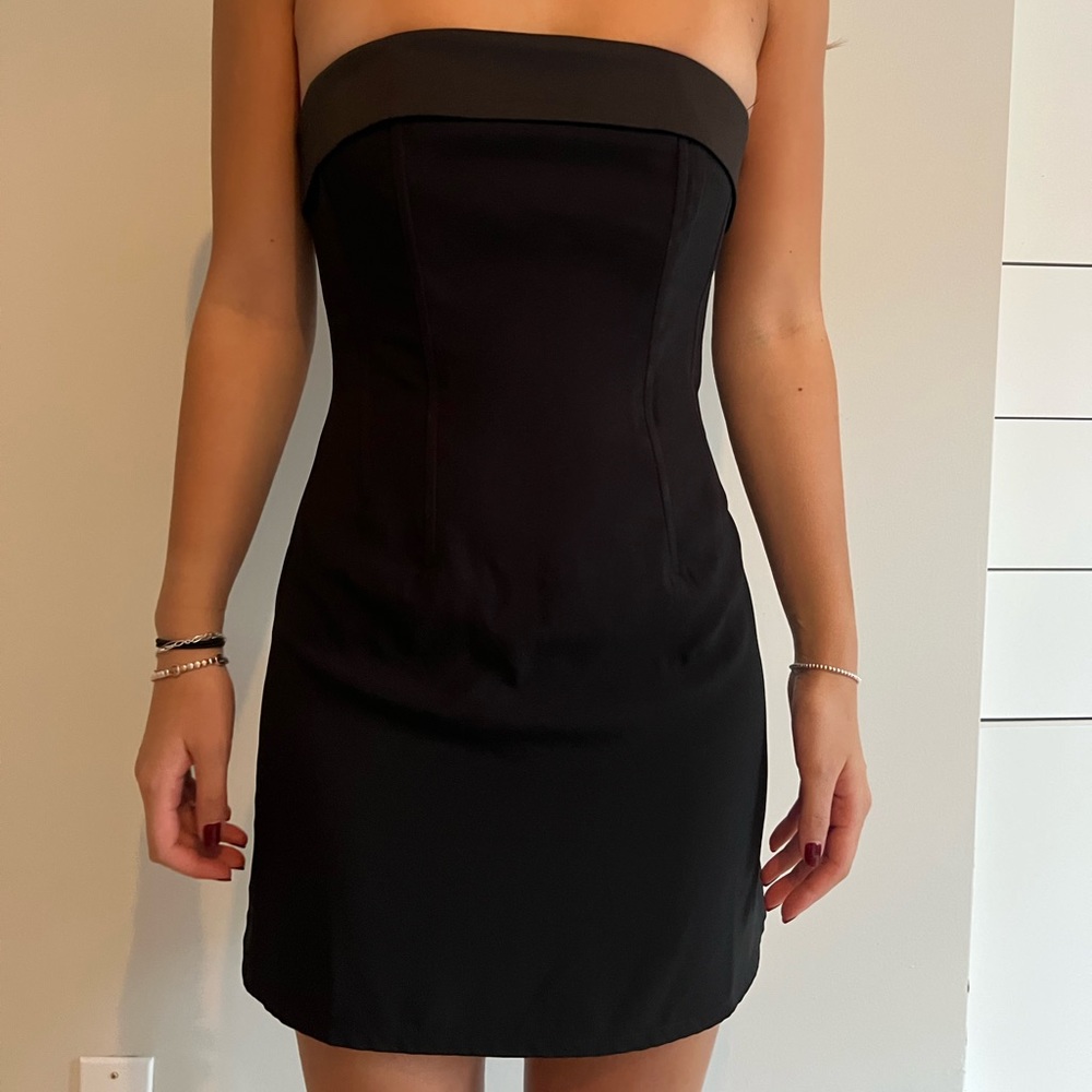 WITHJEAN BLACK CORSET DRESS